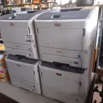 LOTE 355 - 04 IMPRESSORAS MARCAS OKI MODELO MPS5501B PARA RETIRADA DE PEÇAS. (NO ESTADO, LEILÃO NÃO TEM GARANTIA E NEM DEVOLUÇÃO, SUJEITO A POSSÍVEIS AVARIAS VISÍVEIS/OCULTAS E/OU AUSÊNCIA DE COMPONENTES).