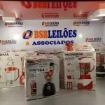LOTE 164 - 05 LIQUIDIFICADORES MARCAS E MODELOS DIVERSOS. (NO ESTADO, LEILÃO NÃO TEM GARANTIA E NEM DEVOLUÇÃO, SUJEITO A POSSÍVEIS AVARIAS VISÍVEIS/OCULTAS E/OU AUSÊNCIA DE COMPONENTES).