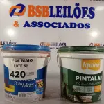 LOTE 420 - 02 BALDES DE TINTA IQUINE FOSCO AVELUDADO NAS CORES VERDE LIMÃO/GUARANÁ 3,6L. (NO ESTADO, LEILÃO NÃO TEM GARANTIA E NEM DEVOLUÇÃO, SUJEITO A POSSÍVEIS AVARIAS VISÍVEIS/OCULTAS E/OU AUSÊNCIA DE COMPONENTES).