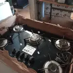 LOTE 447 - 01 FOGÃO COOKTOP 05 BOCAS A GÁS. (NO ESTADO, LEILÃO NÃO TEM GARANTIA E NEM DEVOLUÇÃO, SUJEITO A POSSÍVEIS AVARIAS VISÍVEIS/OCULTAS E/OU AUSÊNCIA DE COMPONENTES).