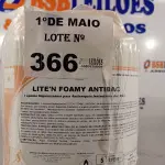 LOTE 366 - 02 GALÕES DE ESPUMA HIGIENIZADORA PARA ANTISSEPSIA INSTANTÂNEA DAS MÃOS 5L CADA. (NO ESTADO, LEILÃO NÃO TEM GARANTIA E NEM DEVOLUÇÃO, SUJEITO A POSSÍVEIS AVARIAS VISÍVEIS/OCULTAS E/OU AUSÊNCIA DE COMPONENTES).