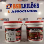 LOTE 331 - 02 BALDES DE DRYKOVEDA, ADITIVO IMPERMEABILIZANTE PARA CONCRETO E ARGAMASSAS. (NO ESTADO, LEILÃO NÃO TEM GARANTIA E NEM DEVOLUÇÃO, SUJEITO A POSSÍVEIS AVARIAS VISÍVEIS/OCULTAS E/OU AUSÊNCIA DE COMPONENTES).