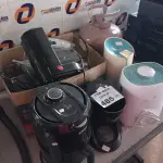 LOTE 485 - 02 UMIDIFICADORES DE AR, 02 CAFETEIRAS, 01 AIR FRY, 01 BOTIJÃO DE GÁS R22 VAZIO, 01 BALANÇA DE USO DOMÉSTICO E VÁRIAS PEÇAS PARA ESPREMEDORES DE CITRUS INCOMPLETOS. (NO ESTADO, LEILÃO NÃO TEM GARANTIA E NEM DEVOLUÇÃO, SUJEITO A POSSÍVEIS AVARIAS VISÍVEIS/OCULTAS E/OU AUSÊNCIA DE COMPONENTES).