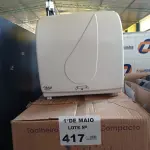 LOTE 417 - 02 TOALHEIROS AUTO CORTE COMPACTO. (NO ESTADO, LEILÃO NÃO TEM GARANTIA E NEM DEVOLUÇÃO, SUJEITO A POSSÍVEIS AVARIAS VISÍVEIS/OCULTAS E/OU AUSÊNCIA DE COMPONENTES).