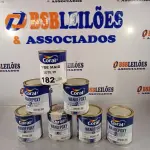 LOTE 182 - 07 LATAS DE CATALIZADOR PARA ESMALTE EPÓXI CORAL PARTE “B” 640ML. (NO ESTADO, LEILÃO NÃO TEM GARANTIA E NEM DEVOLUÇÃO, SUJEITO A POSSÍVEIS AVARIAS VISÍVEIS/OCULTAS E/OU AUSÊNCIA DE COMPONENTES).