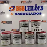 LOTE 211 - 06 LATAS DE COLORANTE SUVINIL 900ML. (NO ESTADO, LEILÃO NÃO TEM GARANTIA E NEM DEVOLUÇÃO, SUJEITO A POSSÍVEIS AVARIAS VISÍVEIS/OCULTAS E/OU AUSÊNCIA DE COMPONENTES).