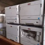 LOTE 352 - 04 IMPRESSORAS MARCAS OKI MODELO MPS5501B PARA RETIRADA DE PEÇAS. (NO ESTADO, LEILÃO NÃO TEM GARANTIA E NEM DEVOLUÇÃO, SUJEITO A POSSÍVEIS AVARIAS VISÍVEIS/OCULTAS E/OU AUSÊNCIA DE COMPONENTES).