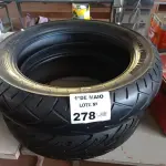LOTE 278 - 02 PNEUS DE MOTO USADOS, 150/80/17 E 180/55/17. (NO ESTADO, LEILÃO NÃO TEM GARANTIA E NEM DEVOLUÇÃO, SUJEITO A POSSÍVEIS AVARIAS VISÍVEIS/OCULTAS E/OU AUSÊNCIA DE COMPONENTES).