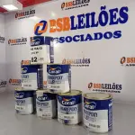 LOTE 182 - 07 LATAS DE CATALIZADOR PARA ESMALTE EPÓXI CORAL PARTE “B” 640ML. (NO ESTADO, LEILÃO NÃO TEM GARANTIA E NEM DEVOLUÇÃO, SUJEITO A POSSÍVEIS AVARIAS VISÍVEIS/OCULTAS E/OU AUSÊNCIA DE COMPONENTES).