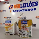 LOTE 391 - 01 GALÃO DE TINTA PARA PISO NOVACOR NA COR VERMELHO LISO 3,6L E 01 GALÃO DE TINTA LÁTEX NOVACOR FOSCO BASE 3,6L. (NO ESTADO, LEILÃO NÃO TEM GARANTIA E NEM DEVOLUÇÃO, SUJEITO A POSSÍVEIS AVARIAS VISÍVEIS/OCULTAS E/OU AUSÊNCIA DE COMPONENTES).