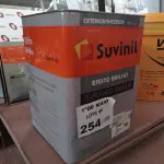 LOTE 254 - 01 LATA DE TEXTURATTO EFEITO BRILHO SUVINIL BASE 24KG. (NO ESTADO, LEILÃO NÃO TEM GARANTIA E NEM DEVOLUÇÃO, SUJEITO A POSSÍVEIS AVARIAS VISÍVEIS/OCULTAS E/OU AUSÊNCIA DE COMPONENTES).