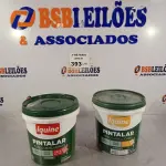 LOTE 393 - 02 BALDES DE TINTA ACRÍLICA IQUINE PINTALAR FOSCO AVELUDADO SENDO 01 NA COR VERDE LIMÃO E OUTRO NÃO IDENTIFICADO 3,6L. (NO ESTADO, LEILÃO NÃO TEM GARANTIA E NEM DEVOLUÇÃO, SUJEITO A POSSÍVEIS AVARIAS VISÍVEIS/OCULTAS E/OU AUSÊNCIA DE COMPONENTES).