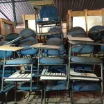 LOTE 509 - 10 CADEIRAS DE AUDITÓRIO. (NO ESTADO, LEILÃO NÃO TEM GARANTIA E NEM DEVOLUÇÃO, SUJEITO A POSSÍVEIS AVARIAS VISÍVEIS/OCULTAS E/OU AUSÊNCIA DE COMPONENTES).