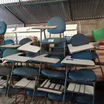 LOTE 506 - 10 CADEIRAS DE AUDITÓRIO. (NO ESTADO, LEILÃO NÃO TEM GARANTIA E NEM DEVOLUÇÃO, SUJEITO A POSSÍVEIS AVARIAS VISÍVEIS/OCULTAS E/OU AUSÊNCIA DE COMPONENTES).