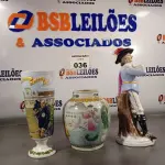 LOTE 036 - 01 COPO ,01 ESTATUETA E 01 JARRO EM CERÂMICA PARA DECORAÇÃO. (NO ESTADO, LEILÃO NÃO TEM GARANTIA E NEM DEVOLUÇÃO, SUJEITO A POSSÍVEIS AVARIAS VISÍVEIS/OCULTAS E/OU AUSÊNCIA DE COMPONENTES).