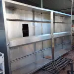 LOTE 633 - 01 COIFA EM AÇO INOX NAS MEDIDAS: 330CMX180CMX50CM. (NO ESTADO, LEILÃO NÃO TEM GARANTIA E NEM DEVOLUÇÃO, SUJEITO A POSSÍVEIS AVARIAS VISÍVEIS/OCULTAS E/OU AUSÊNCIA DE COMPONENTES).