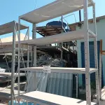 LOTE 626 - 01 ESTANTE DE FERRO COM 05 PRATELEIRAS. (NO ESTADO, LEILÃO NÃO TEM GARANTIA E NEM DEVOLUÇÃO, SUJEITO A POSSÍVEIS AVARIAS VISÍVEIS/OCULTAS E/OU AUSÊNCIA DE COMPONENTES).