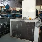 LOTE 498 - 01 AR CONDICIONADO DE EMBUTIR E 01 COFRE PEQUENO. (NO ESTADO, LEILÃO NÃO TEM GARANTIA E NEM DEVOLUÇÃO, SUJEITO A POSSÍVEIS AVARIAS VISÍVEIS/OCULTAS E/OU AUSÊNCIA DE COMPONENTES).