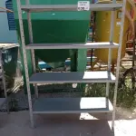LOTE 630 - 01 ESTANTE DE FERRO COM 05 PRATELEIRAS. (NO ESTADO, LEILÃO NÃO TEM GARANTIA E NEM DEVOLUÇÃO, SUJEITO A POSSÍVEIS AVARIAS VISÍVEIS/OCULTAS E/OU AUSÊNCIA DE COMPONENTES).
