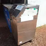 LOTE 619 - 01 MOENDA DE CANA EM AÇO INOX. (NO ESTADO, LEILÃO NÃO TEM GARANTIA E NEM DEVOLUÇÃO, SUJEITO A POSSÍVEIS AVARIAS VISÍVEIS/OCULTAS E/OU AUSÊNCIA DE COMPONENTES).