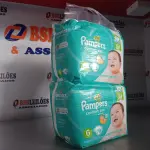 LOTE 230 - 140 FRALDAS PAMPERS CONFORT SEC TAMANHO G. (NO ESTADO, LEILÃO NÃO TEM GARANTIA E NEM DEVOLUÇÃO, SUJEITO A POSSÍVEIS AVARIAS VISÍVEIS/OCULTAS E/OU AUSÊNCIA DE COMPONENTES).