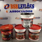LOTE 138 - 02 BALDES DE DRYKOVEDA, ADITIVO IMPERMEABILIZANTE PARA CONCRETOS E ARGAMASSAS 3,6L E 02 BALDES DE DRYKOPRIMER ACQUA, PRIMER ASFÁLTICO A BASE D’AGUA 3,6L. (NO ESTADO, LEILÃO NÃO TEM GARANTIA E NEM DEVOLUÇÃO, SUJEITO A POSSÍVEIS AVARIAS VISÍVEIS/OCULTAS E/OU AUSÊNCIA DE COMPONENTES).
