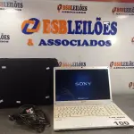 LOTE 100 - 01 NOTEBOOK SONY VAIO TELA 15.5”, PROCESSADOR INTEL CORE I3 M380 2.53GHZ, 8GB DE MEMÓRIA E 500GB DE HD COM FONTE E CASE. (NO ESTADO, LEILÃO NÃO TEM GARANTIA E NEM DEVOLUÇÃO, SUJEITO A POSSÍVEIS AVARIAS VISÍVEIS/OCULTAS E/OU AUSÊNCIA DE COMPONENTES).