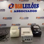 LOTE 142 - 03 IMPRESSORAS DE CUPOM SENDO 01 BEMATECH FISCAL, 01 EPSON, 01 DIEBLOLD E 01 FONTE 24V. (NO ESTADO, LEILÃO NÃO TEM GARANTIA E NEM DEVOLUÇÃO, SUJEITO A POSSÍVEIS AVARIAS VISÍVEIS/OCULTAS E/OU AUSÊNCIA DE COMPONENTES).
