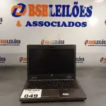 LOTE 049 - 01 NOTEBOOK MARCA HP I5 MODELO PROBOOK 6460B SEM BATERIA PARA RETIRADA DE PEÇAS. (NO ESTADO, LEILÃO NÃO TEM GARANTIA E NEM DEVOLUÇÃO, SUJEITO A POSSÍVEIS AVARIAS VISÍVEIS/OCULTAS E/OU AUSÊNCIA DE COMPONENTES).