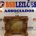 LOTE 132 - 01 QUADRO DECORATIVO COM PINTURA A ÓLEO. (NO ESTADO, LEILÃO NÃO TEM GARANTIA E NEM DEVOLUÇÃO, SUJEITO A POSSÍVEIS AVARIAS VISÍVEIS/OCULTAS E/OU AUSÊNCIA DE COMPONENTES).