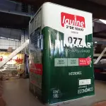 LOTE 077 - 01 LATA DE TINTA IQUINE PINTALAR INTERIORES FOSCO AVELUDADO NA COR BRANCO GELO 18L. (NO ESTADO, LEILÃO NÃO TEM GARANTIA E NEM DEVOLUÇÃO, SUJEITO A POSSÍVEIS AVARIAS VISÍVEIS/OCULTAS E/OU AUSÊNCIA DE COMPONENTES).