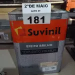 LOTE 181 - 01 LATA DE TEXTURATTO PREMIUM SUVINIL EFEITO BRILHO BASE 24KG. (NO ESTADO, LEILÃO NÃO TEM GARANTIA E NEM DEVOLUÇÃO, SUJEITO A POSSÍVEIS AVARIAS VISÍVEIS/OCULTAS E/OU AUSÊNCIA DE COMPONENTES).