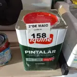 LOTE 158 - 01 LATA DE TINTA IQUINE PINTALAR INTERIORES FOSCO AVELUDADO NA COR BRANCO GELO 18L. (NO ESTADO, LEILÃO NÃO TEM GARANTIA E NEM DEVOLUÇÃO, SUJEITO A POSSÍVEIS AVARIAS VISÍVEIS/OCULTAS E/OU AUSÊNCIA DE COMPONENTES).