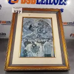 LOTE 127 - 01 QUADRO RÉPLICA DO ARTISTA EL GREGO (1540- 1614). (NO ESTADO, LEILÃO NÃO TEM GARANTIA E NEM DEVOLUÇÃO, SUJEITO A POSSÍVEIS AVARIAS VISÍVEIS/OCULTAS E/OU AUSÊNCIA DE COMPONENTES).