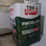 LOTE 194 - 01 LATA DE TINTA IQUINE PINTALAR INTERIORES FOSCO AVELUDADO NA COR BRANCO 18L. (NO ESTADO, LEILÃO NÃO TEM GARANTIA E NEM DEVOLUÇÃO, SUJEITO A POSSÍVEIS AVARIAS VISÍVEIS/OCULTAS E/OU AUSÊNCIA DE COMPONENTES).