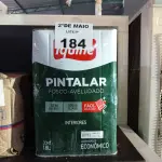 LOTE 184 - 01 LATA DE TINTA IQUINE PINTALAR INTERIORES FOSCO AVELUDADO NA COR BRANCO GELO 18L. (NO ESTADO, LEILÃO NÃO TEM GARANTIA E NEM DEVOLUÇÃO, SUJEITO A POSSÍVEIS AVARIAS VISÍVEIS/OCULTAS E/OU AUSÊNCIA DE COMPONENTES).