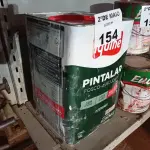 LOTE 154 - 01 LATA DE TINTA IQUINE PINTALAR INTERIORES FOSCO AVELUDADO NA COR BRANCO GELO 18L. (NO ESTADO, LEILÃO NÃO TEM GARANTIA E NEM DEVOLUÇÃO, SUJEITO A POSSÍVEIS AVARIAS VISÍVEIS/OCULTAS E/OU AUSÊNCIA DE COMPONENTES).