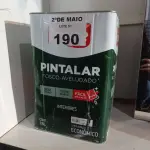 LOTE 190 - 01 LATA DE TINTA IQUINE PINTALAR INTERIORES FOSCO AVELUDADO NA COR BRANCO 18L. (NO ESTADO, LEILÃO NÃO TEM GARANTIA E NEM DEVOLUÇÃO, SUJEITO A POSSÍVEIS AVARIAS VISÍVEIS/OCULTAS E/OU AUSÊNCIA DE COMPONENTES).