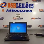 LOTE 018 - 01 NETBOOK MARCA NOVADATA, 2GB DE MEMÓRIA, HD 320GB E PROCESSADOR INTEL ATOM COM FONTE. (NO ESTADO, LEILÃO NÃO TEM GARANTIA E NEM DEVOLUÇÃO, SUJEITO A POSSÍVEIS AVARIAS VISÍVEIS/OCULTAS E/OU AUSÊNCIA DE COMPONENTES).