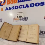 LOTE 139 - 02 LIVROS JOSÉ DE ALENCAR OBRA O GUARANI EM 02 VOLUMES EDIÇÃO 1915. (NO ESTADO, LEILÃO NÃO TEM GARANTIA E NEM DEVOLUÇÃO, SUJEITO A POSSÍVEIS AVARIAS VISÍVEIS/OCULTAS E/OU AUSÊNCIA DE COMPONENTES).
