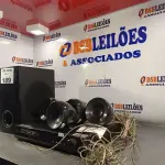 LOTE 189 - 01 DVD HOME THEATER MARCA LG. (NO ESTADO, LEILÃO NÃO TEM GARANTIA E NEM DEVOLUÇÃO, SUJEITO A POSSÍVEIS AVARIAS VISÍVEIS/OCULTAS E/OU AUSÊNCIA DE COMPONENTES).