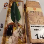 LOTE 147 - 01 CANETA TINTEIRO DE PENA. (NO ESTADO, LEILÃO NÃO TEM GARANTIA E NEM DEVOLUÇÃO, SUJEITO A POSSÍVEIS AVARIAS VISÍVEIS/OCULTAS E/OU AUSÊNCIA DE COMPONENTES).