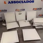 LOTE 167 - 01 LOTE COM VÁRIOS PAINÉIS DE LED DE EMBUTIR MARCAS E MODELOS DIVERSOS. (NO ESTADO, LEILÃO NÃO TEM GARANTIA E NEM DEVOLUÇÃO, SUJEITO A POSSÍVEIS AVARIAS VISÍVEIS/OCULTAS E/OU AUSÊNCIA DE COMPONENTES).