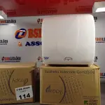 LOTE 114 - 02 TOALHEIROS AUTO CORTE COMPACTO. (NO ESTADO, LEILÃO NÃO TEM GARANTIA E NEM DEVOLUÇÃO, SUJEITO A POSSÍVEIS AVARIAS VISÍVEIS/OCULTAS E/OU AUSÊNCIA DE COMPONENTES).