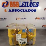 LOTE 108 - 06 LATAS DE ADESIVO ESTRUTURAL DE BASE EPÓXI MEDIA FLUIDEZ, COMPONENTES A+B. (NO ESTADO, LEILÃO NÃO TEM GARANTIA E NEM DEVOLUÇÃO, SUJEITO A POSSÍVEIS AVARIAS VISÍVEIS/OCULTAS E/OU AUSÊNCIA DE COMPONENTES).
