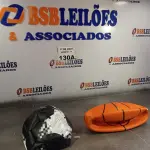 LOTE 130 - 01 BOLA DE BASQUETE E 01 BOLA DE FUTEBOL. (NO ESTADO, LEILÃO NÃO TEM GARANTIA E NEM DEVOLUÇÃO, SUJEITO A POSSÍVEIS AVARIAS VISÍVEIS/OCULTAS E/OU AUSÊNCIA DE COMPONENTES).