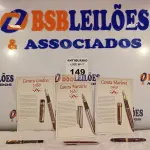 LOTE 149 - 03 CANETAS SENDO: 01 MARLOWE 1950, 01 MERCÚRIO 1980 E 01 LONDRES 1980. (NO ESTADO, LEILÃO NÃO TEM GARANTIA E NEM DEVOLUÇÃO, SUJEITO A POSSÍVEIS AVARIAS VISÍVEIS/OCULTAS E/OU AUSÊNCIA DE COMPONENTES).
