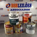 LOTE 136 - 05 GALÕES DE TINTAS DIVERSAS 3,6L COM AVARIAS. (NO ESTADO, LEILÃO NÃO TEM GARANTIA E NEM DEVOLUÇÃO, SUJEITO A POSSÍVEIS AVARIAS VISÍVEIS/OCULTAS E/OU AUSÊNCIA DE COMPONENTES).