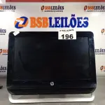 LOTE 196 - 01 COMPUTADOR ALL IN ONE MARCA HP. (NO ESTADO, LEILÃO NÃO TEM GARANTIA E NEM DEVOLUÇÃO, SUJEITO A POSSÍVEIS AVARIAS VISÍVEIS/OCULTAS E/OU AUSÊNCIA DE COMPONENTES).
