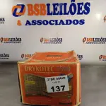 LOTE 137 - 01 CAIXA DE DRYKOTEC 5500, REVESTIMENTO IMPERMEABILIZANTE FLEXÍVEL. (NO ESTADO, LEILÃO NÃO TEM GARANTIA E NEM DEVOLUÇÃO, SUJEITO A POSSÍVEIS AVARIAS VISÍVEIS/OCULTAS E/OU AUSÊNCIA DE COMPONENTES).